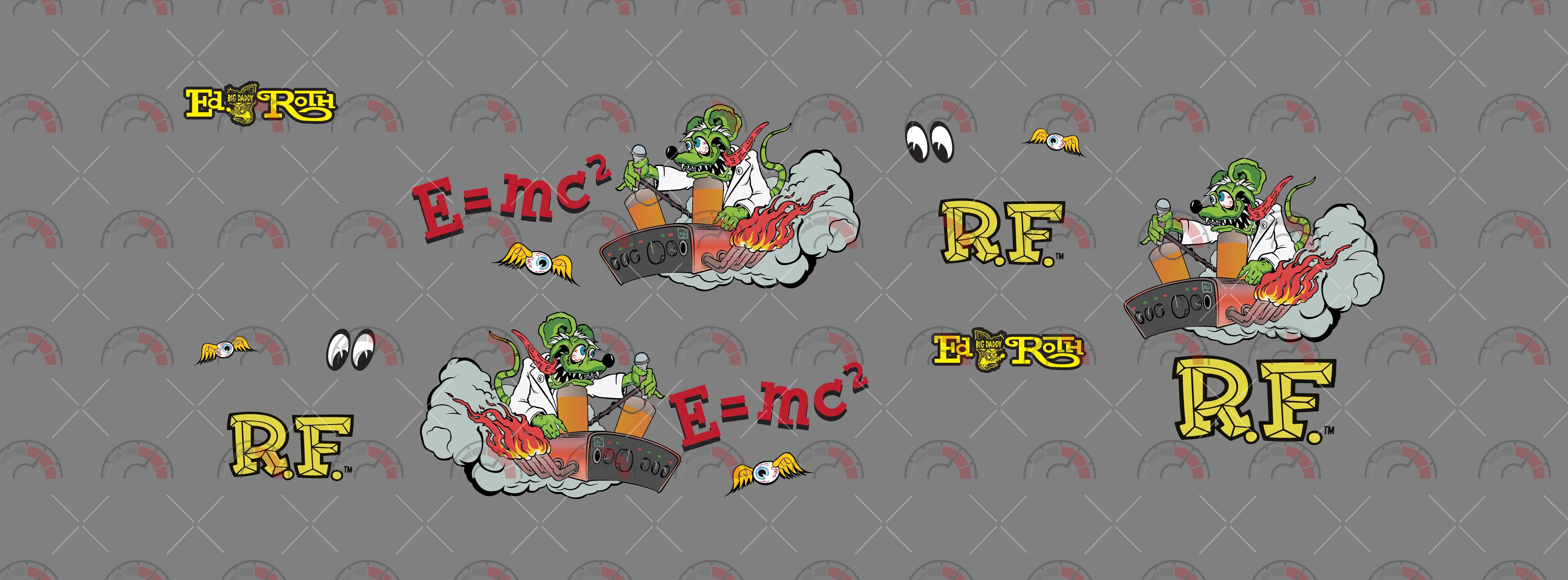 Einstein Fink Design Toy Car Sticker