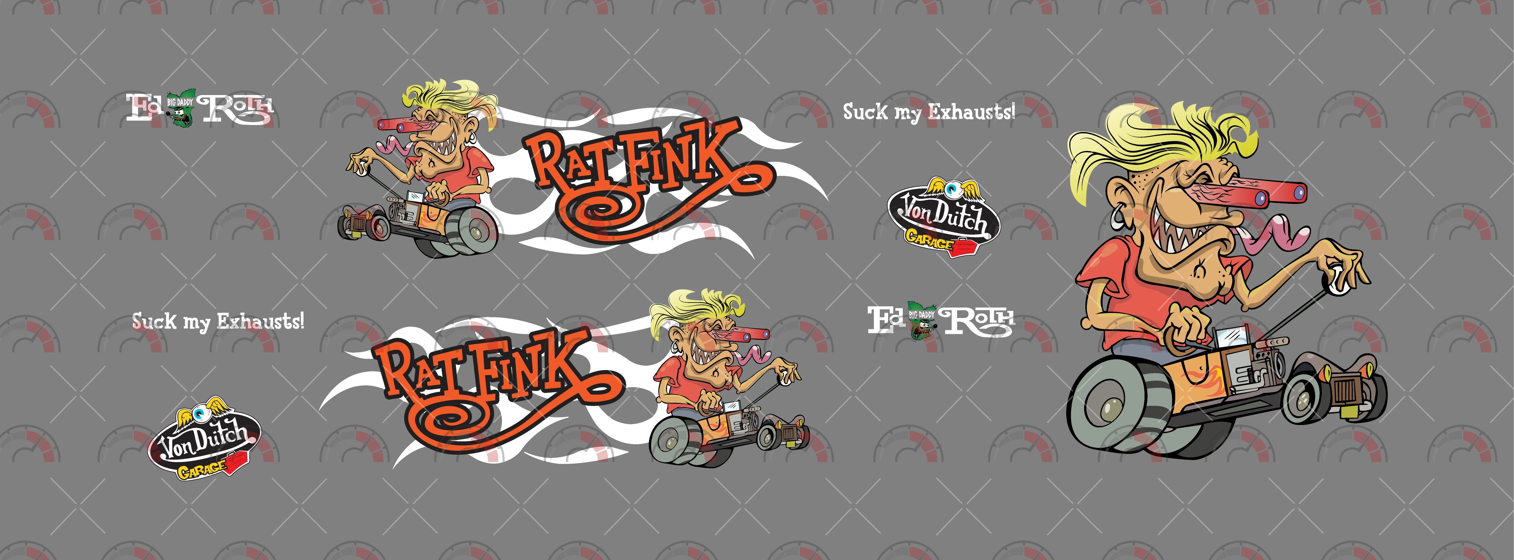 Elton Fink 02 Design Toy Car Sticker