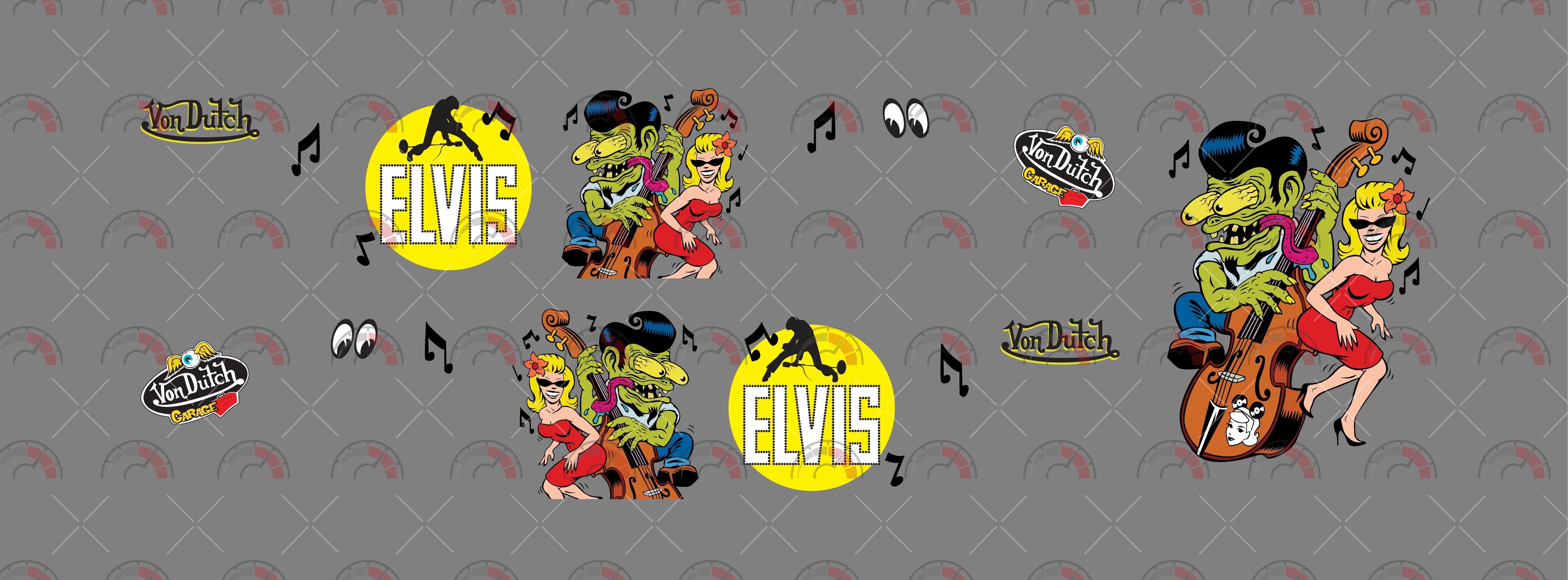Elvis Fink Toy car Decals