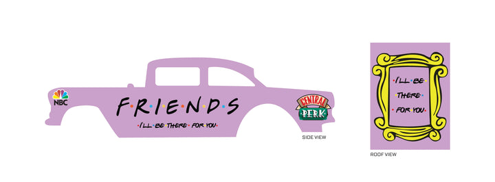 F.R.I.E.N.D.S Design Toy Car Sticker