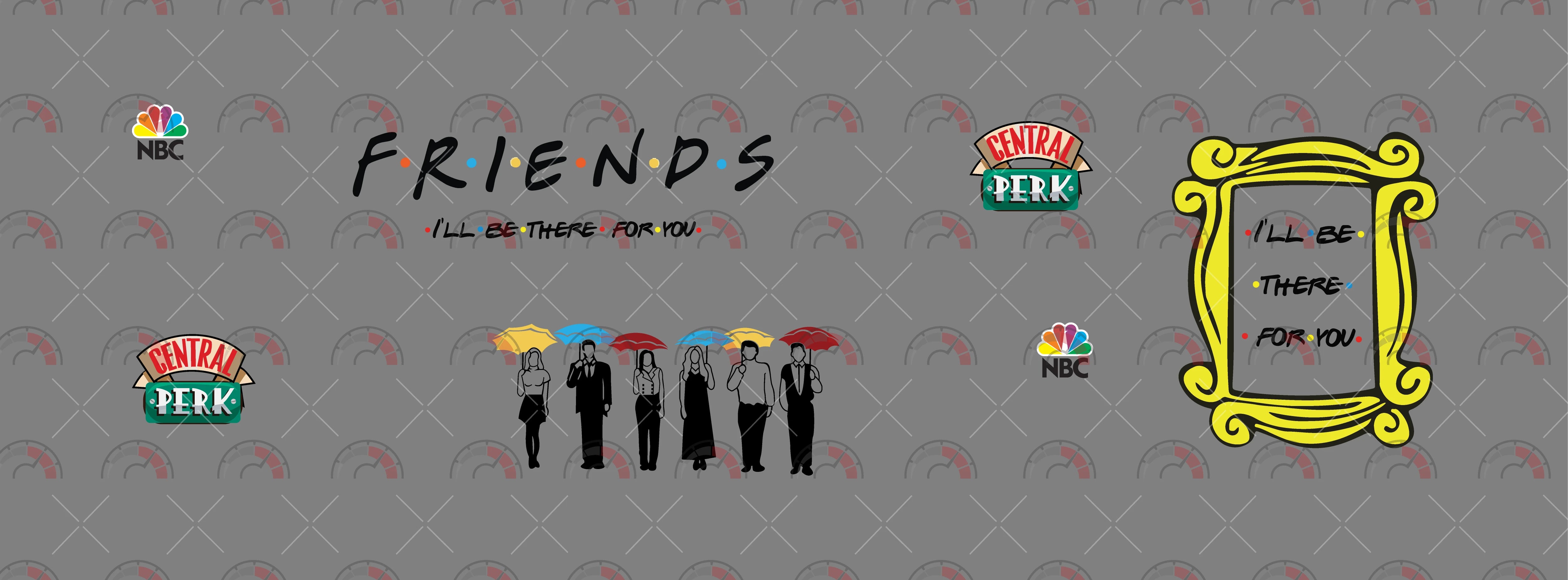 F.R.I.E.N.D.S Design Toy Car Sticker
