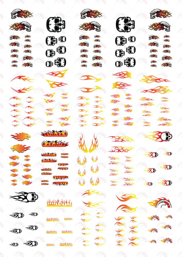 Flaming Skull 01