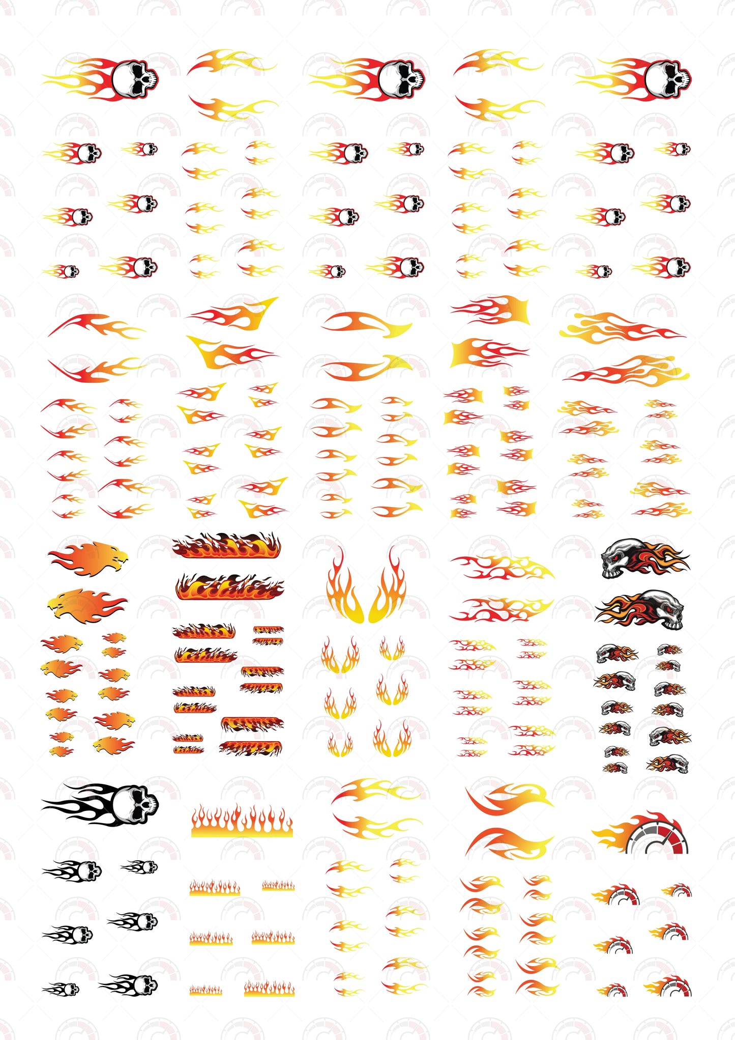 Flaming Skull 02