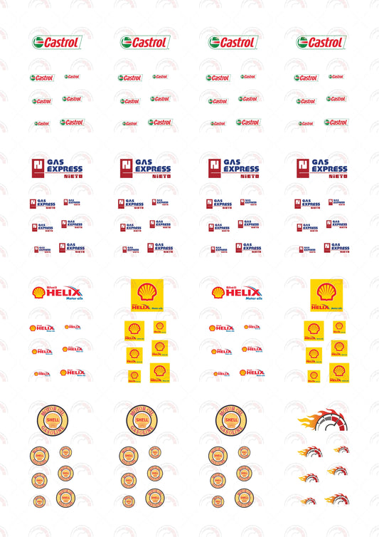 Castrol Custom Car Decals