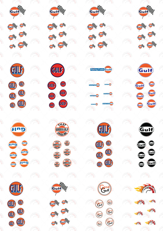 Gulf Toy Car Sticker Design