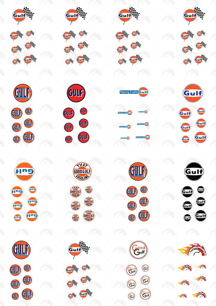 Gulf Toy Car Sticker Design