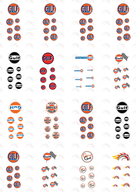 Gulf Orange Custom Car Decals