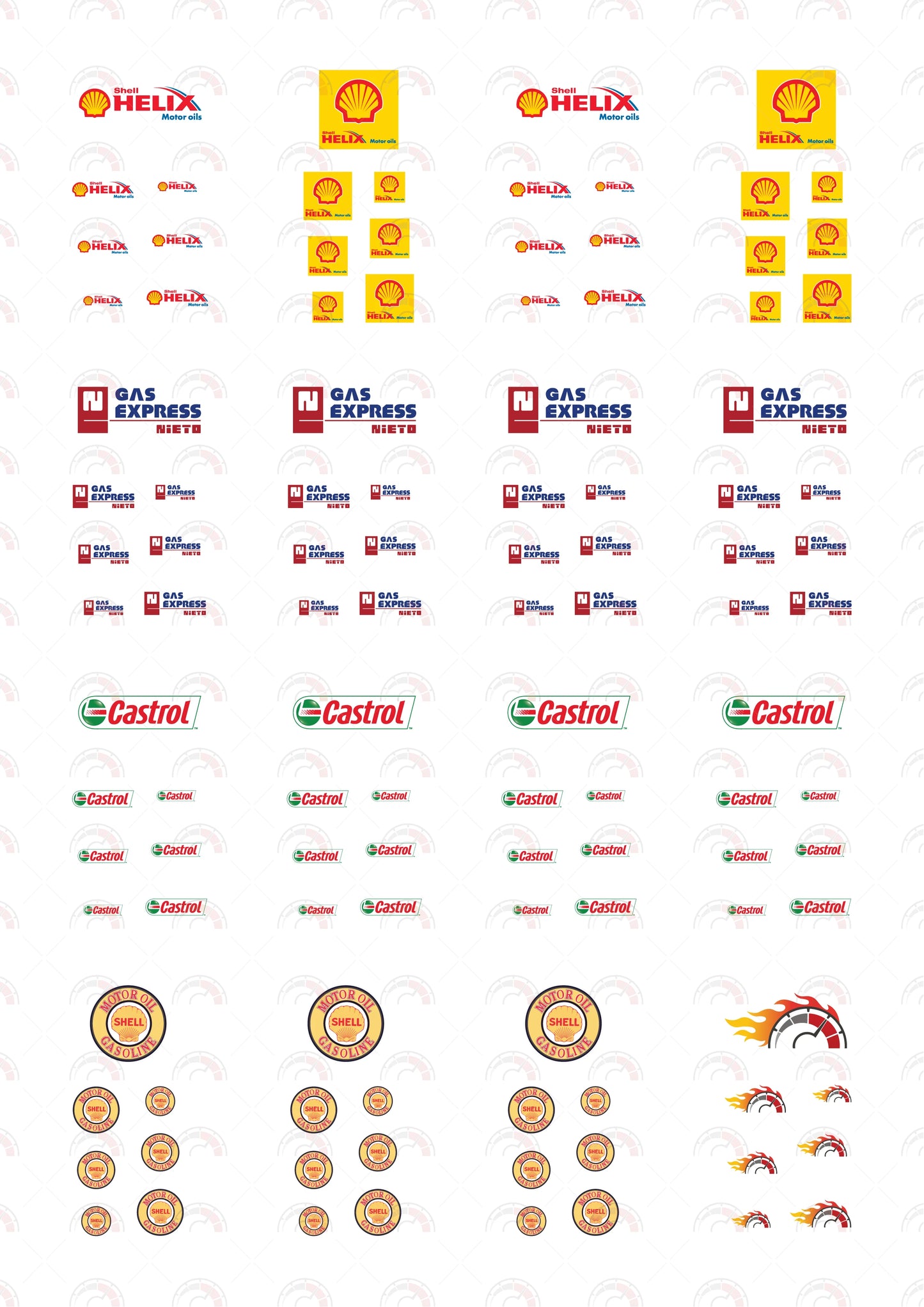 Helix Motor Oils Custom Car Decals