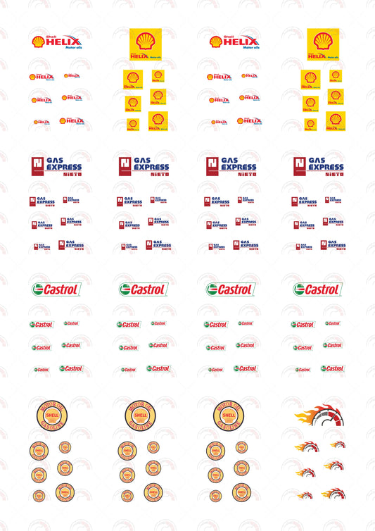 Helix Motor Oils Custom Car Decals