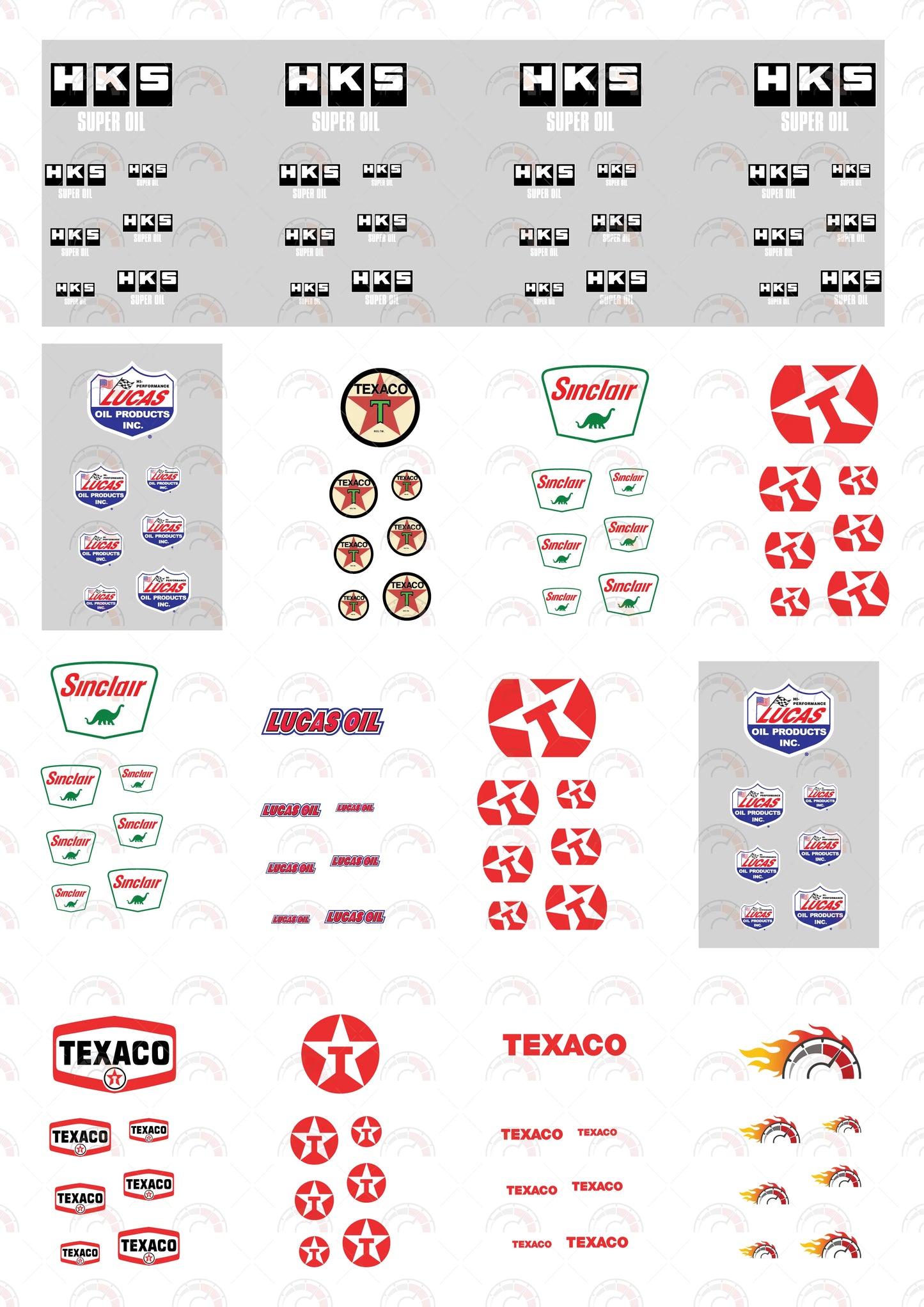 HKS Super Oil Custom Car Decals