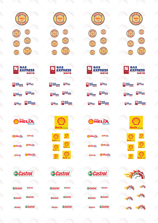 Shell Motor Oil Custom Car Decals