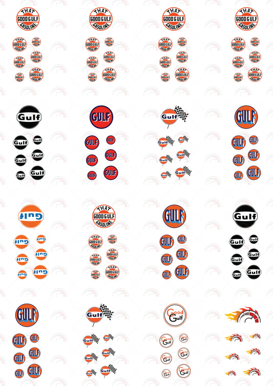 That Good Gulf Gasoline Toy Car Sticker