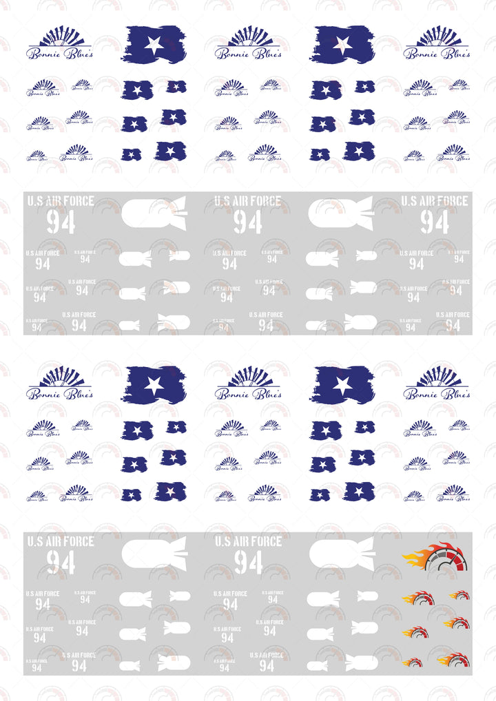Bonnie Blue custom car decals