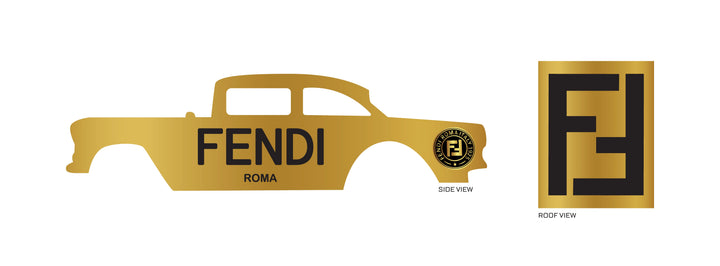 Fendi Black Play Vehicle Decals