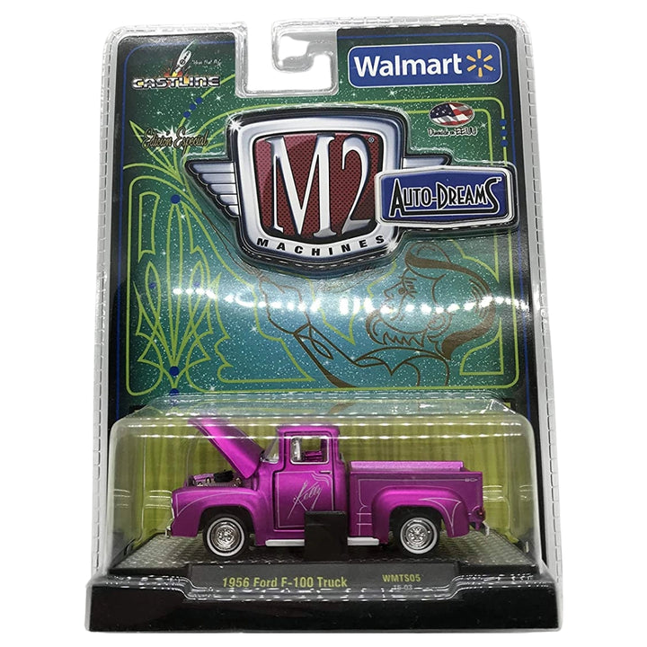 1956 Ford F-100 Truck – Pink (Auto-Drivers Livery, Clamshell Blister)