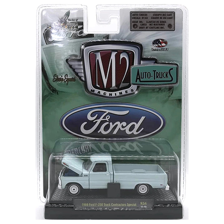 1969 Ford F-250 Truck Contractors Special - Light Blue (Clamshell Blister)