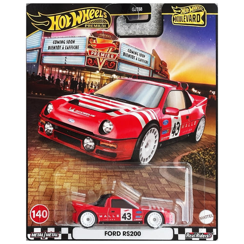 Hot Wheels 1:64 Ford RS200 Red