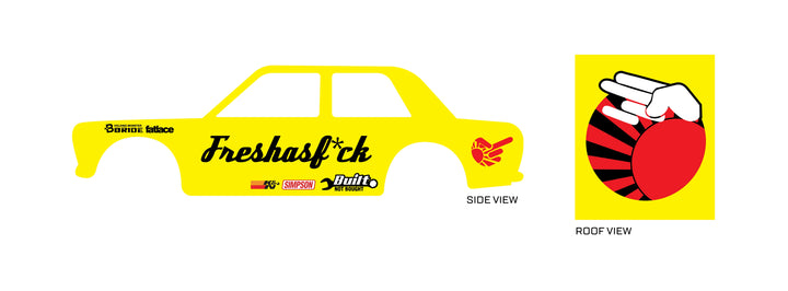 Fresh as Fuck Toy Vehicle Decals