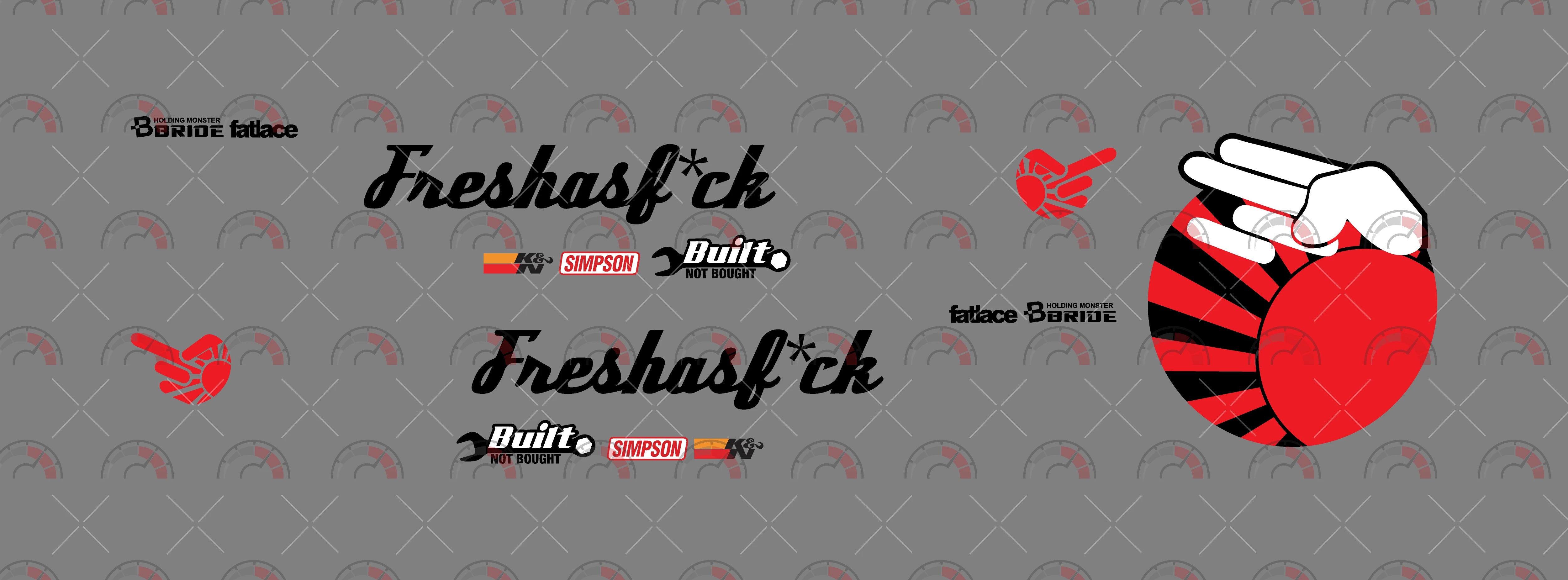 Fresh as Fuck Toy Vehicle Decals