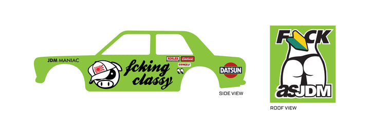 Fucking Classy Toy Vehicle Decals