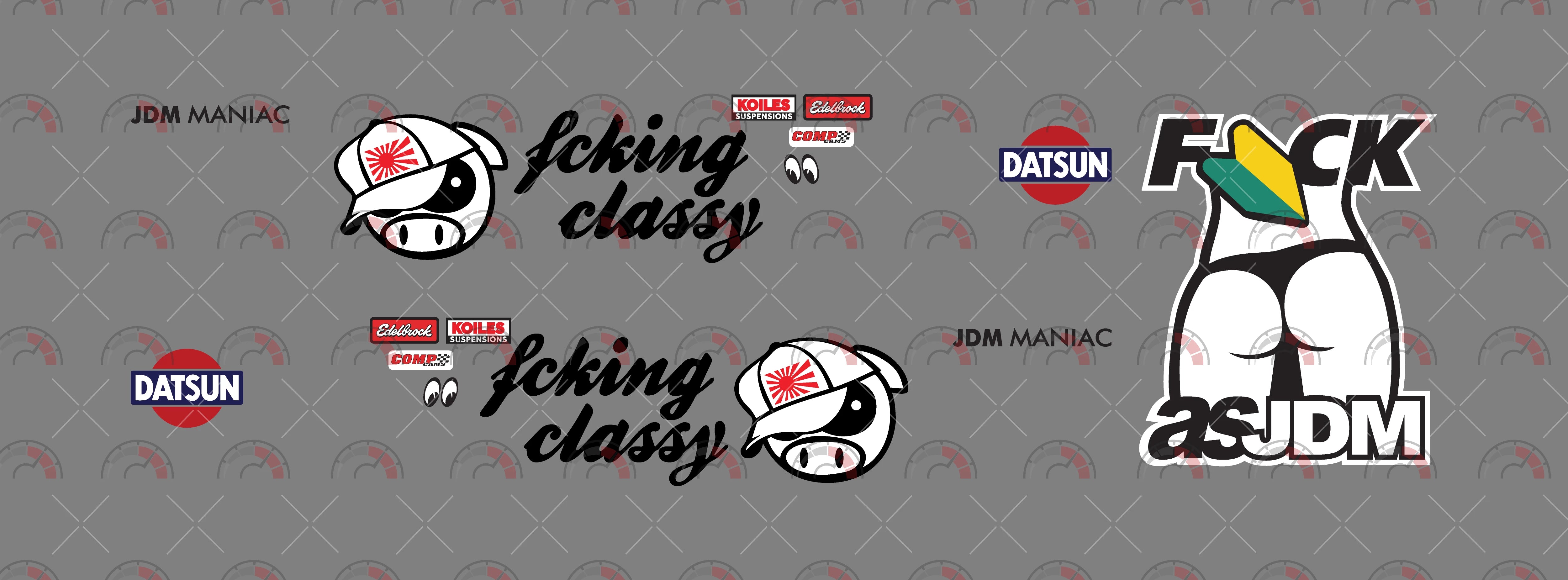 Fucking Classy Toy Vehicle Decals