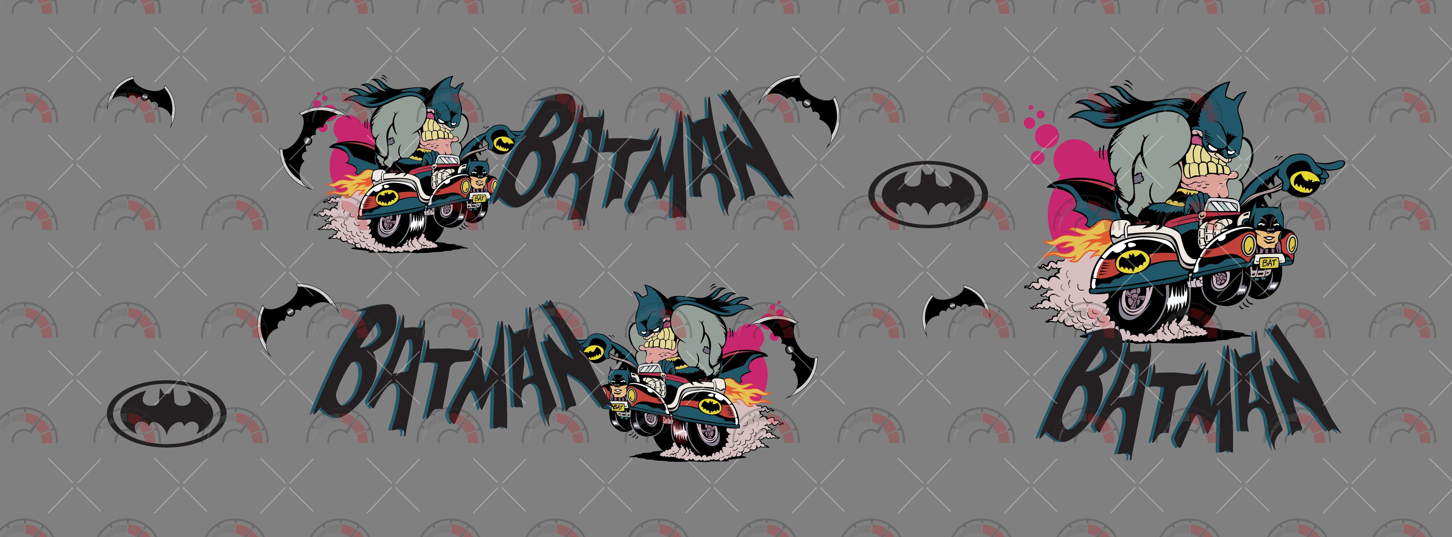 Funky Batman 01 Design Toy Car Sticker