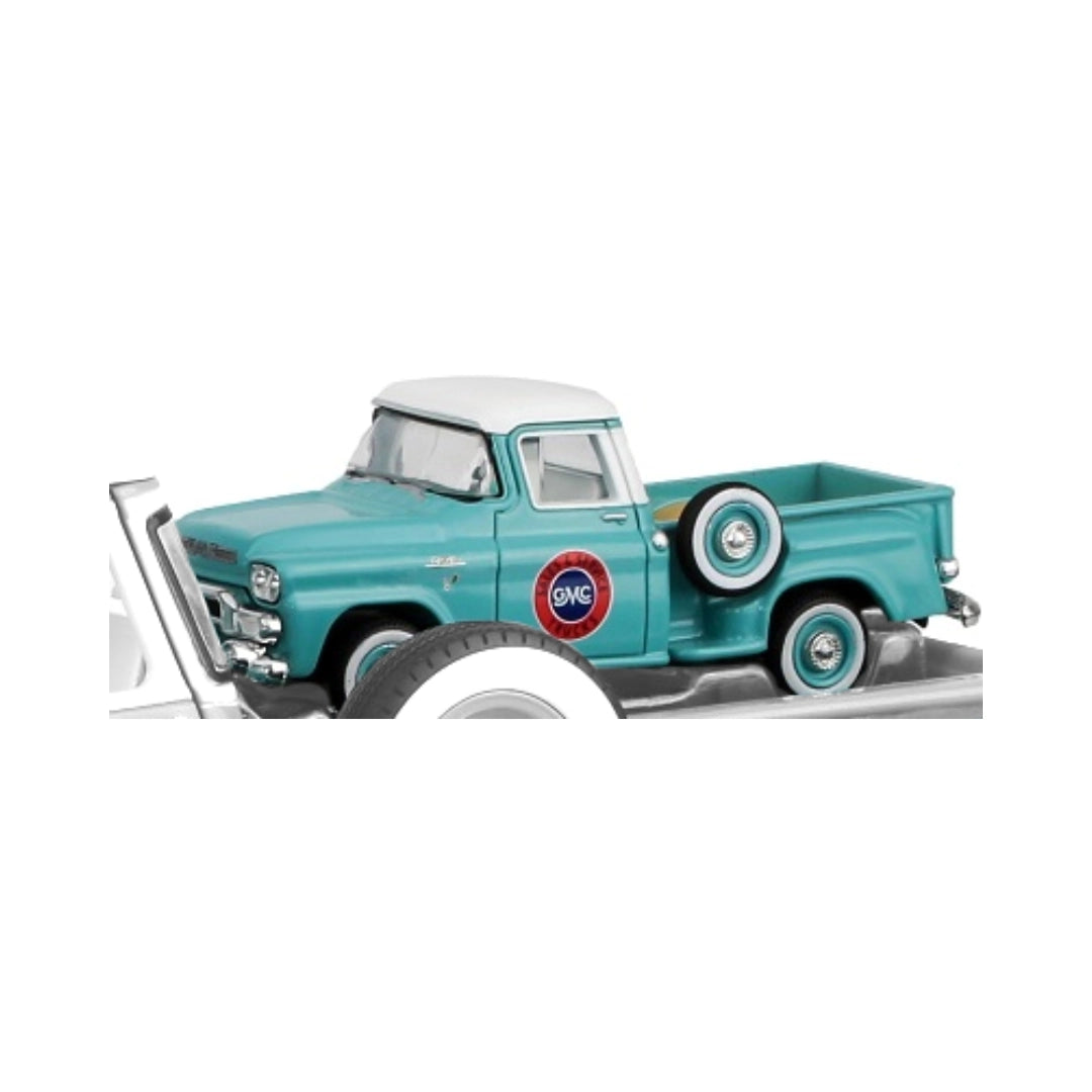 GMC 100 Step Side - Turquoise White Roof