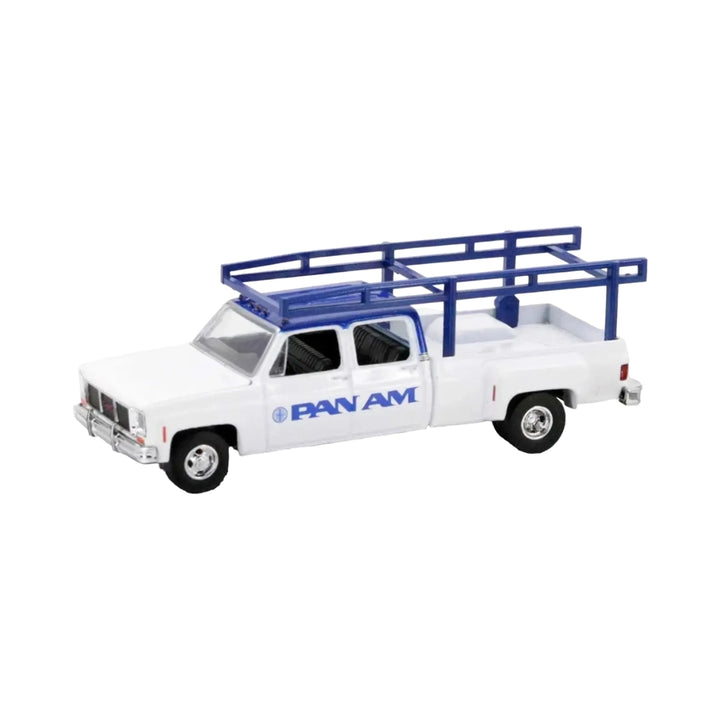 GMC Sierra 3500 - White Pan Am (Blue Ladder Rack)