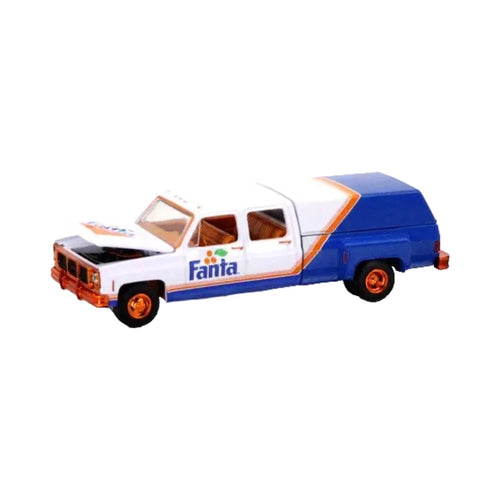 GMC Sierra 3500 - White & Blue Fanta (Orange Chrome Details & Interior, Orange Rims, Chase)