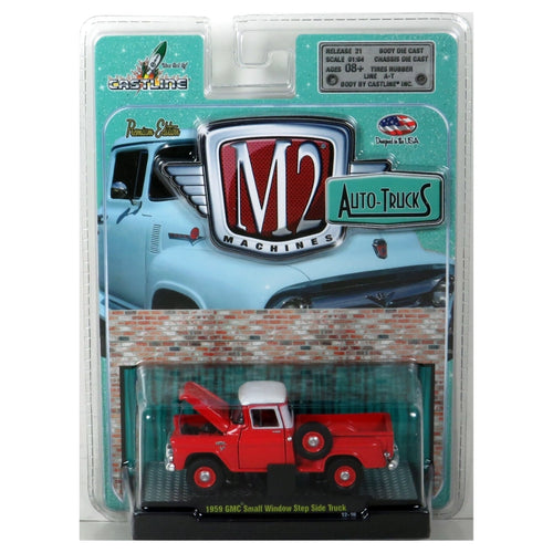 GMC Small Window Step Side Truck - Red Clamshell Blister