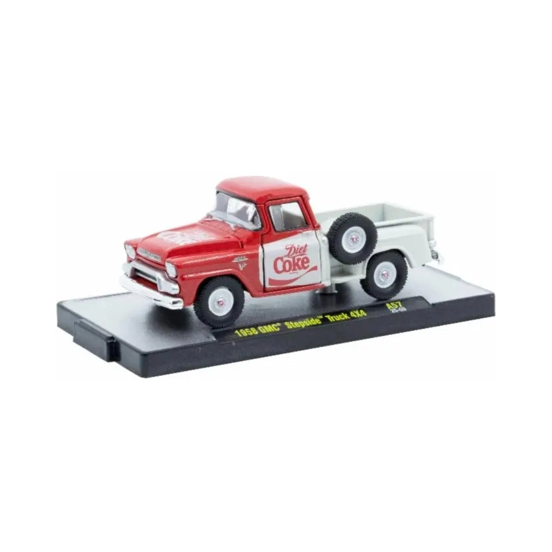 GMC Stepside Truck 4X4 - White Rims Silver Chrome Details Cream Interior