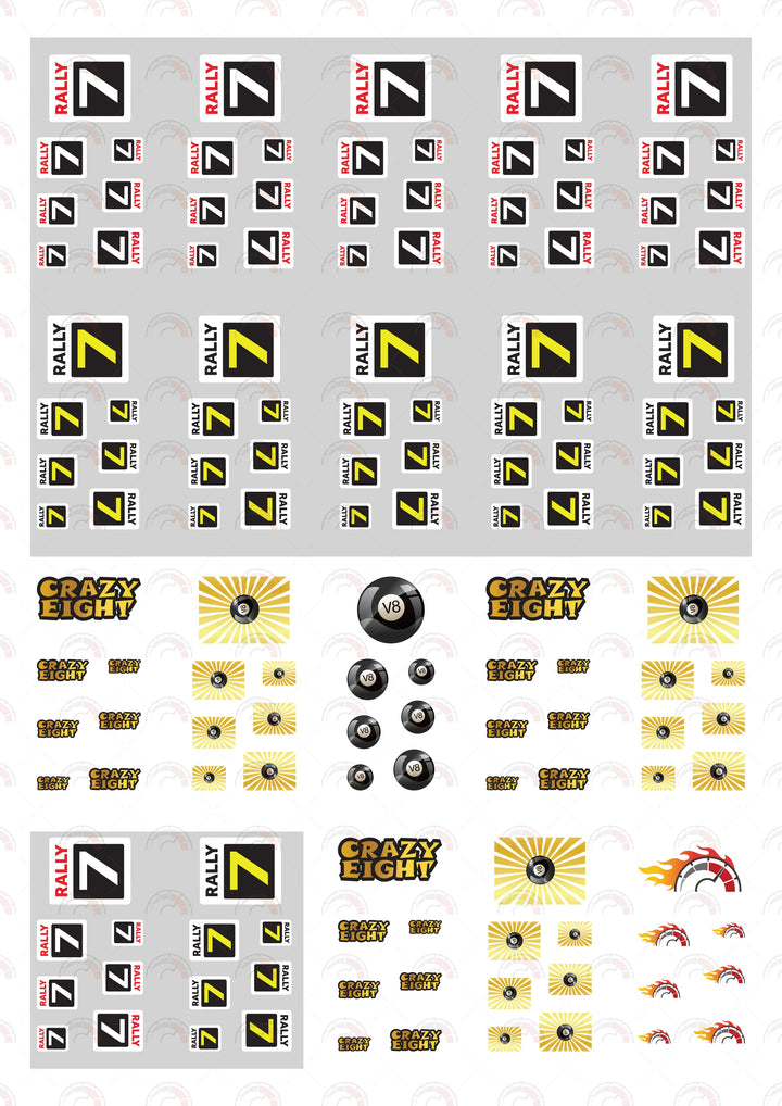 Rally 07 01 Toy car Decals