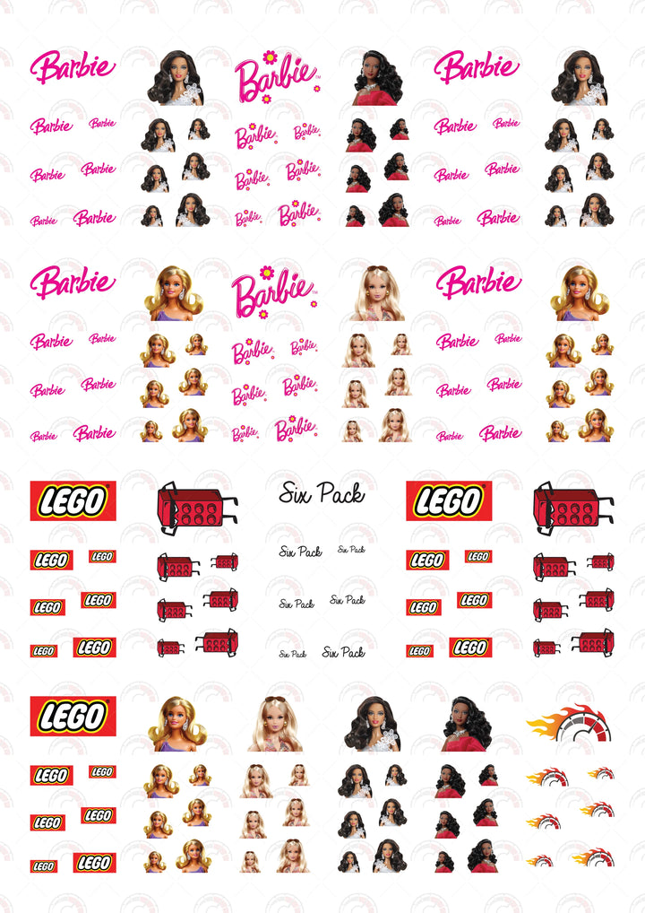 Barbie 02 Design Toy Car Sticker