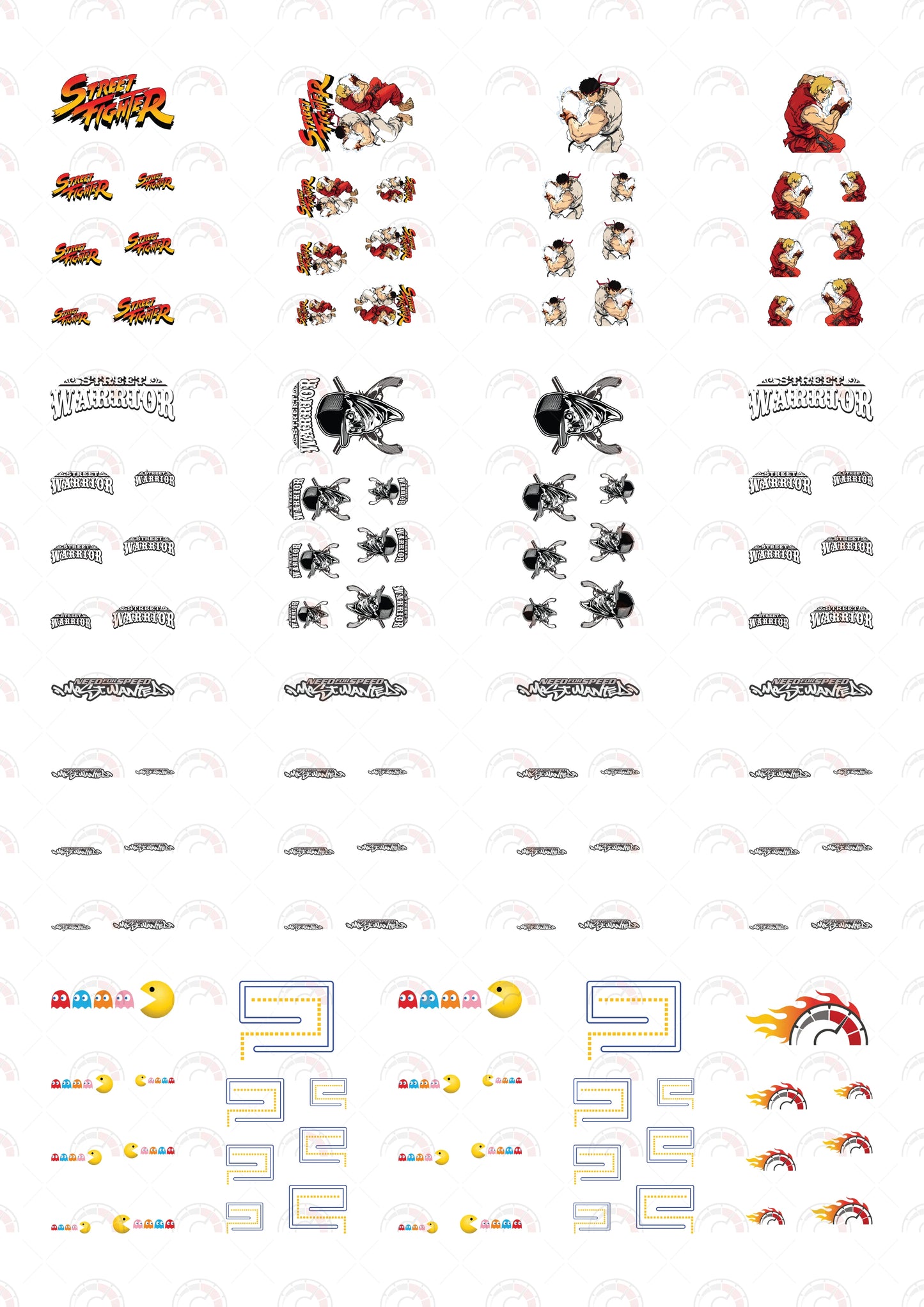 Street Fighter Play Vehicle Decals
