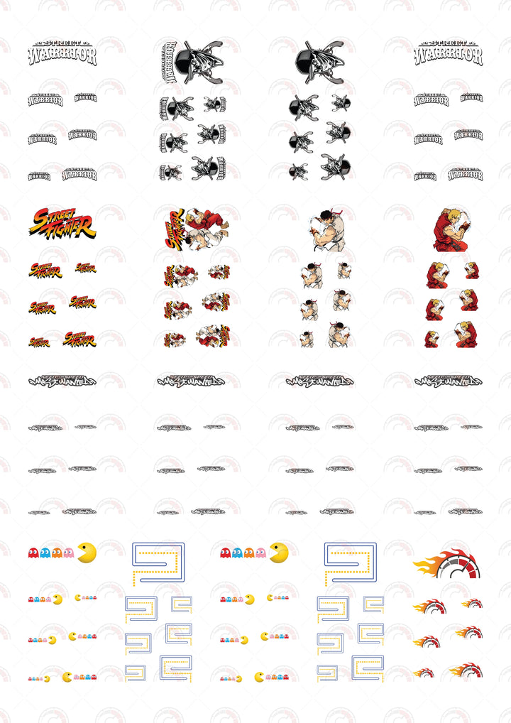 Street Warrior Toy Vehicle Decals