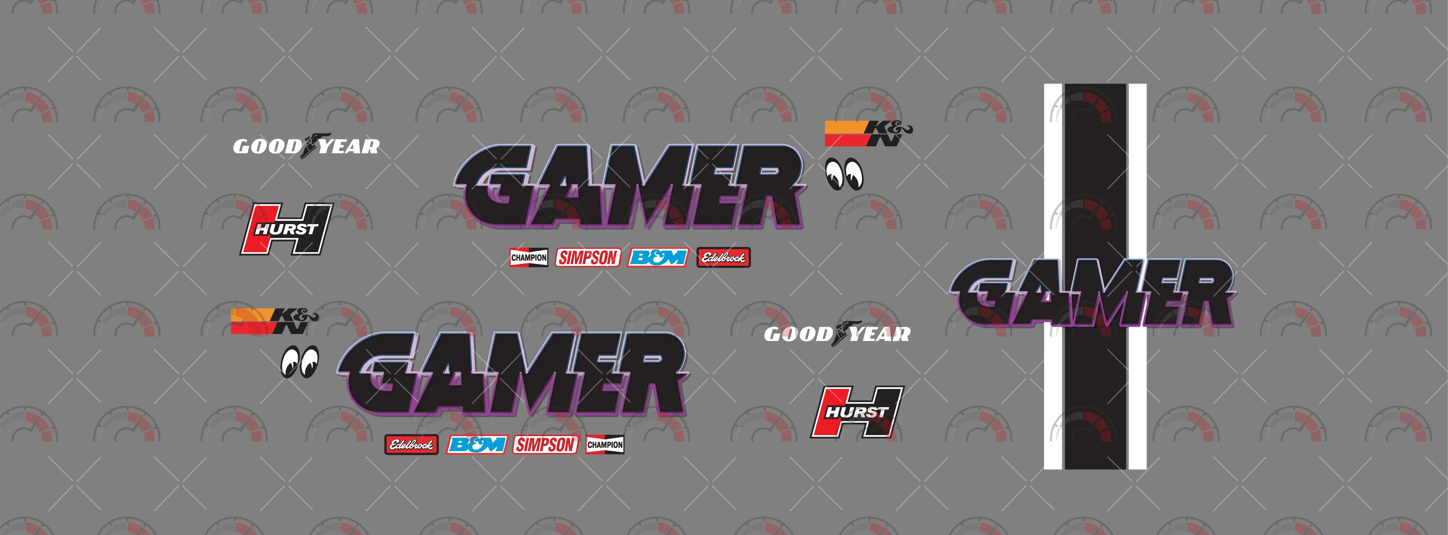 Gamer model Car Decals