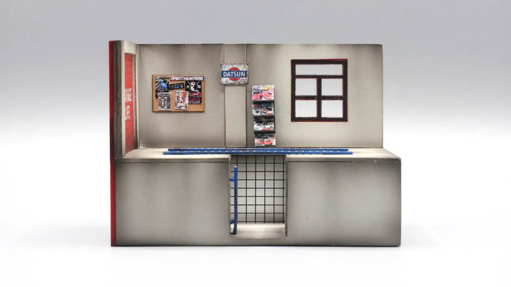 Garage Workshop Mini Diorama Display for 1:64 Diecast Cars