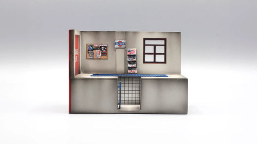 Garage Workshop Mini Diorama Display for 1:64 Diecast Cars