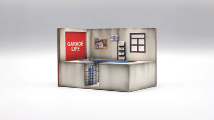 Garage Workshop Mini Diorama Display for 1:64 Diecast Cars