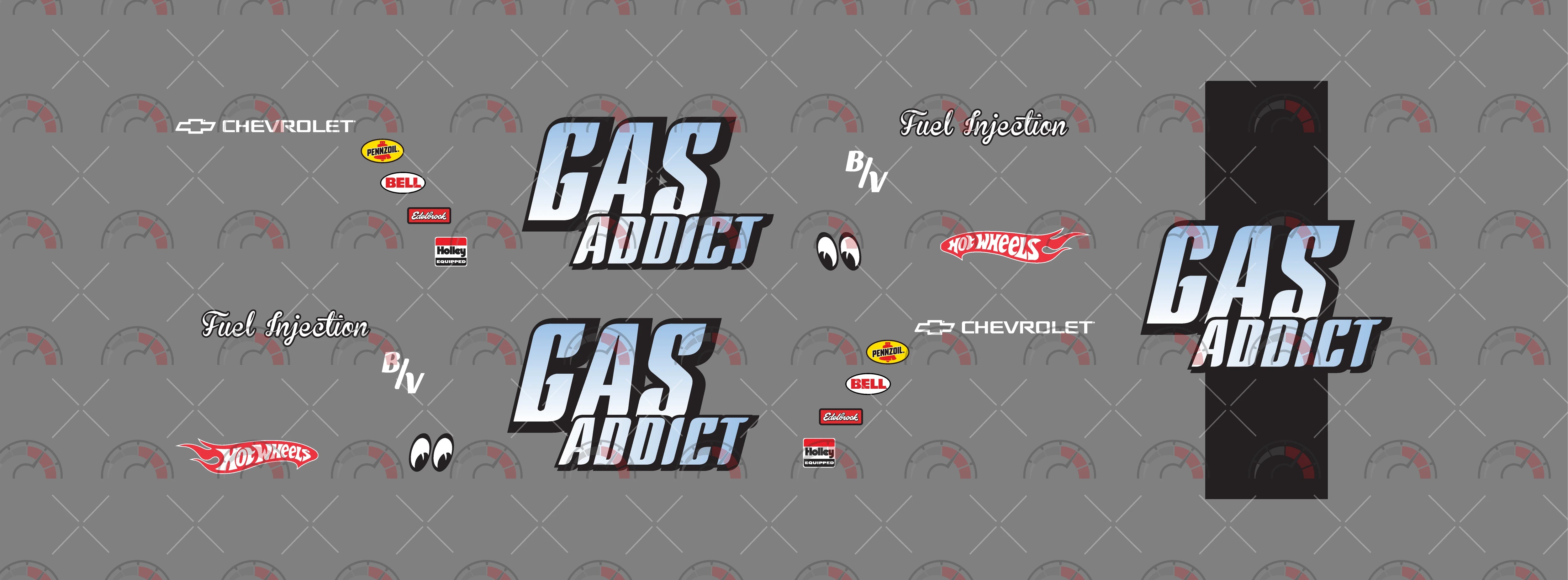 Gas Addict Play Vehicle Decals