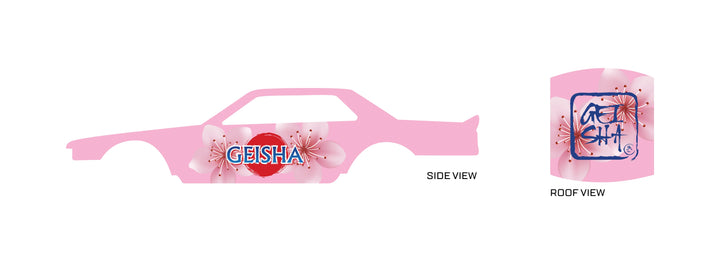 Geisha 01 B model Car Decals