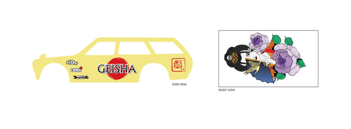 Geisha 01 A model Car Decals