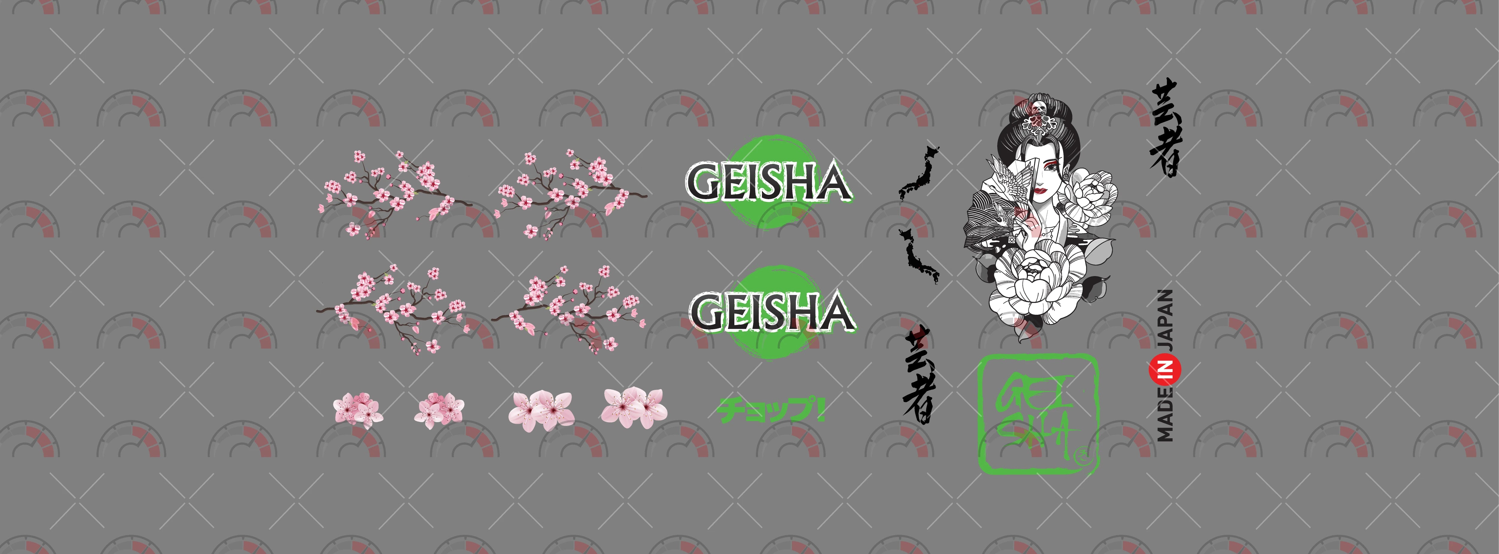Geisha 04 Toy Vehicle Decals