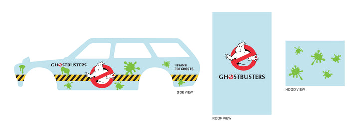 Ghostbusters Toy Car Sticker Design
