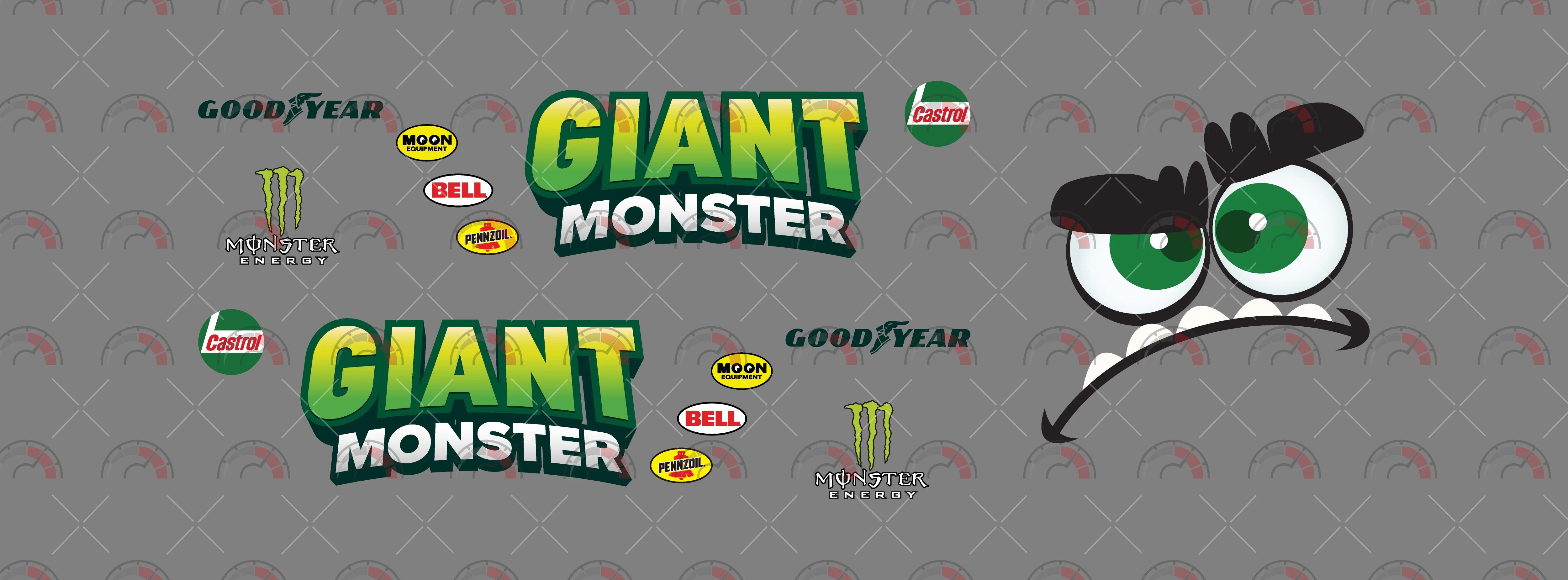 Giant Monster Play Vehicle Decals