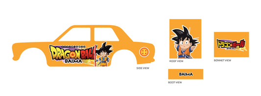 Goku Dragon ball Daima 03 decals for model cars