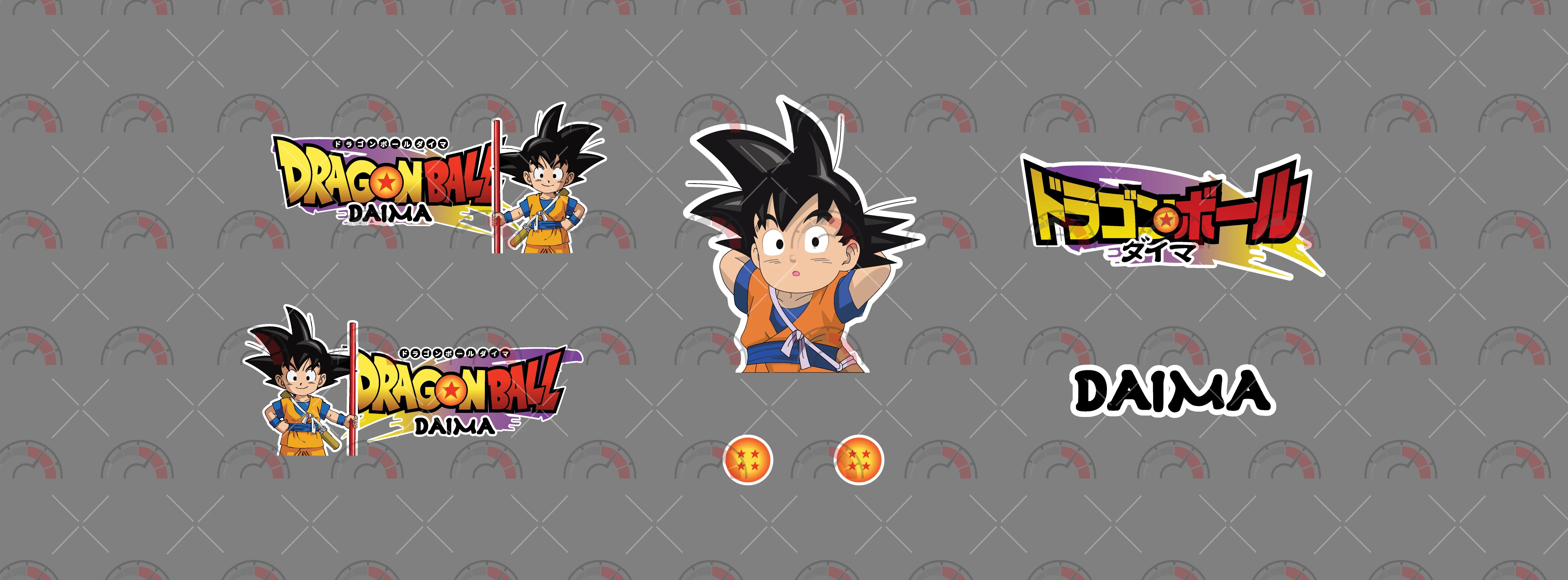 Goku Dragon ball Daima 03 decals for model cars