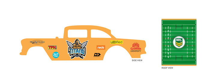 Gold Coast Titans Play Vehicle Decals
