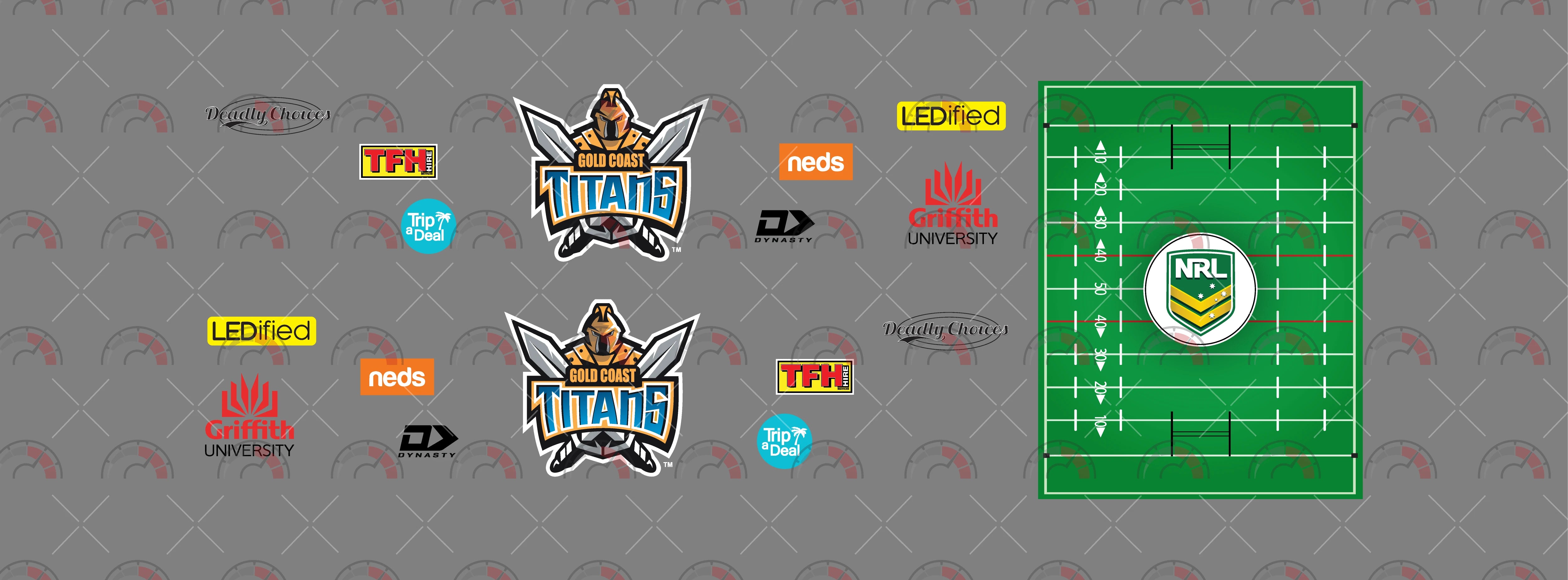 Gold Coast Titans Play Vehicle Decals