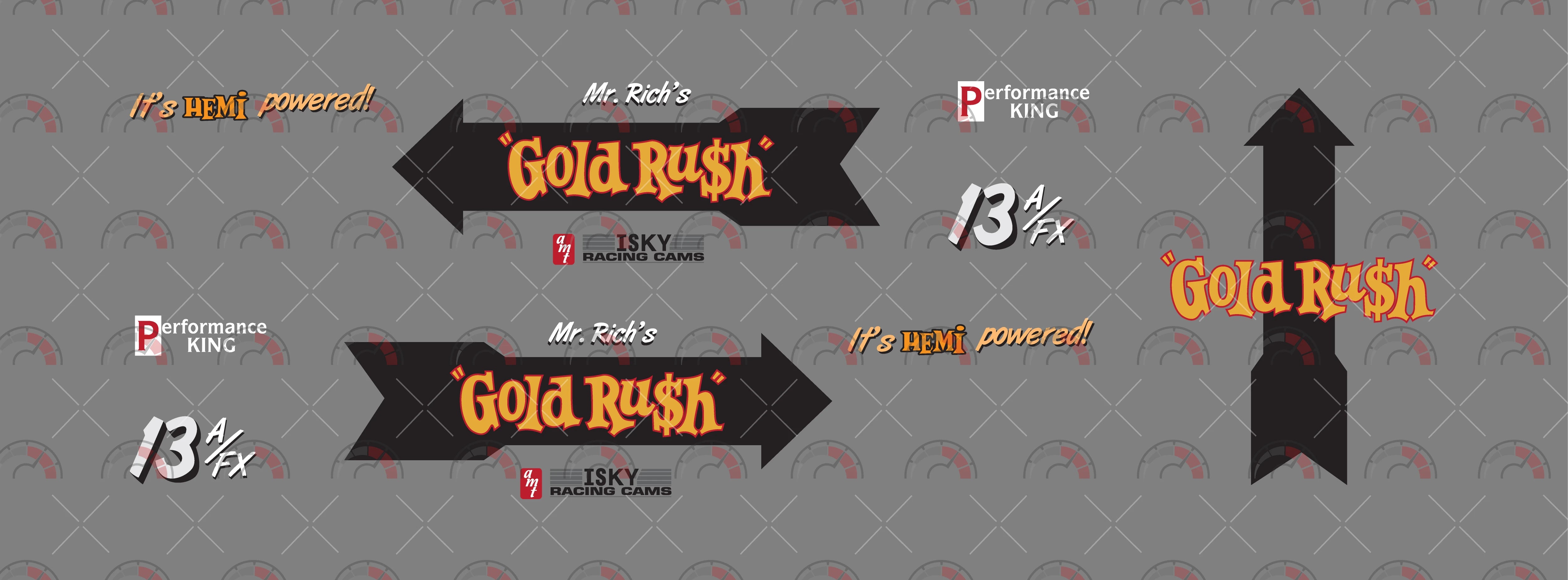 Gold Rush Toy Vehicle Decals